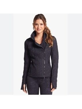 Zella Z Stretch Moto Jacket in Black